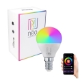 Immax NEO 07745L - LED RGB+CCT prigušiva sijalica E14/6W/230V 2700-6500K Wi-Fi Tuya