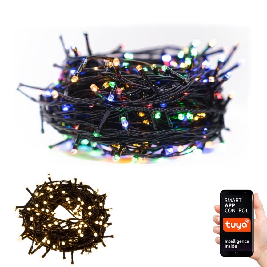 Immax NEO 07756L - LED RGBW prigušiva spoljna girlanda NEO LITE 400xLED/10 funkcija 43m IP44 Wi-Fi Tuya