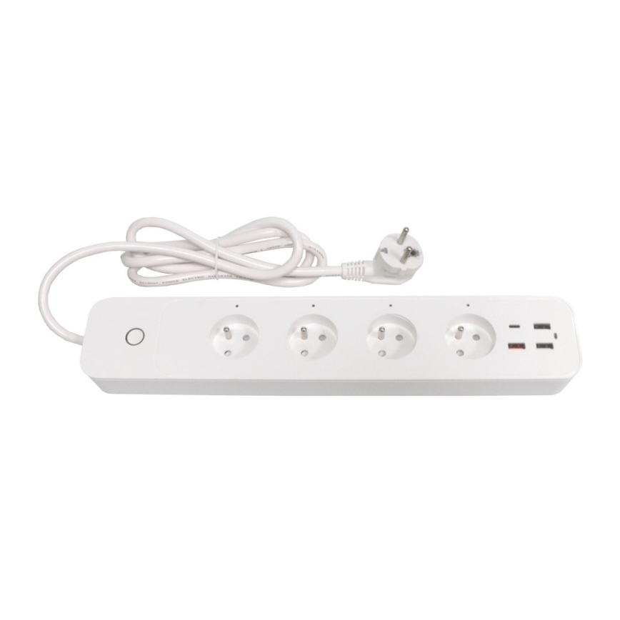Immax NEO 07771L- Produžni kabl NEO LITE Smart 4AC+3xUSB+1xUSB C Wi-Fi Tuya