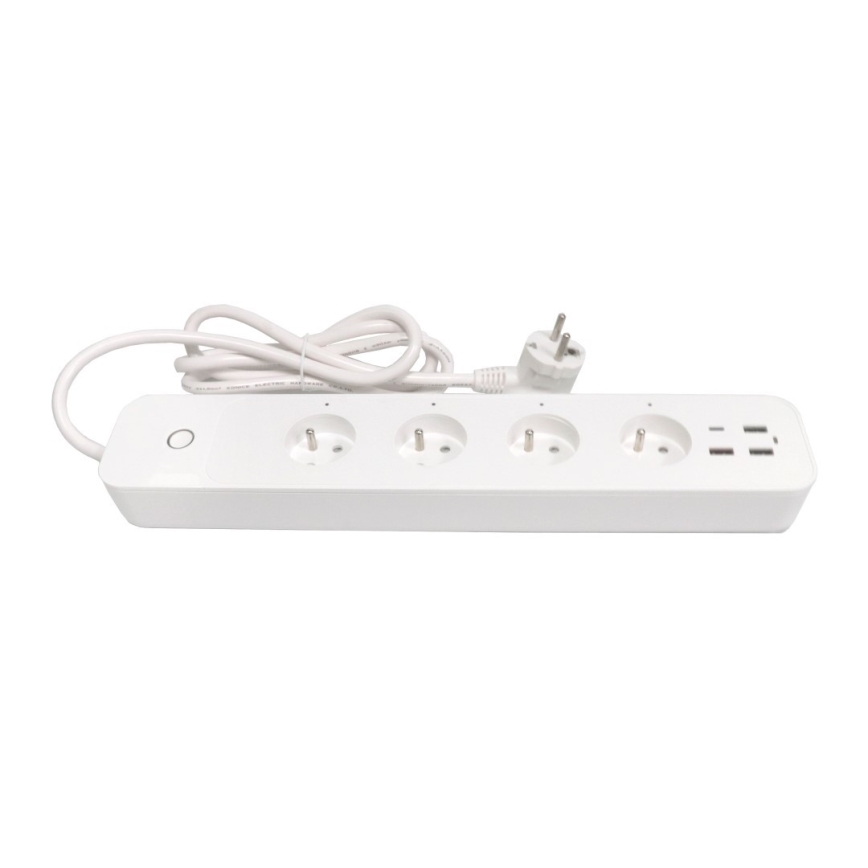 Immax NEO 07771L- Produžni kabl NEO LITE Smart 4AC+3xUSB+1xUSB C Wi-Fi Tuya