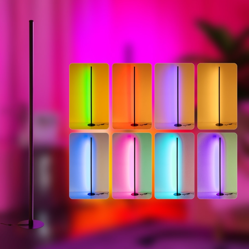 Immax NEO 07776L - LED RGB Prigušiva podna lampa AMBIENTE LED/12W/230V Wi-Fi Tuya + Daljinski upravljač