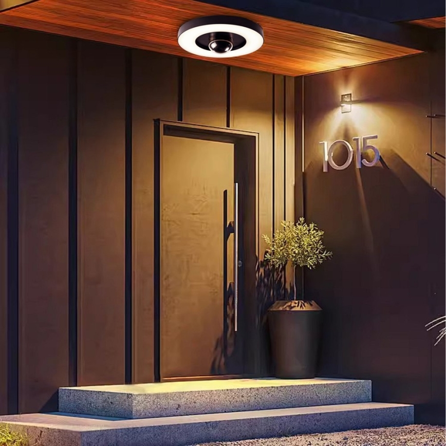 Immax NEO 07792L - LED Pametna spoljašnja kamera sa svetlom RING 22W/230V IP44 Wi-Fi Tuya