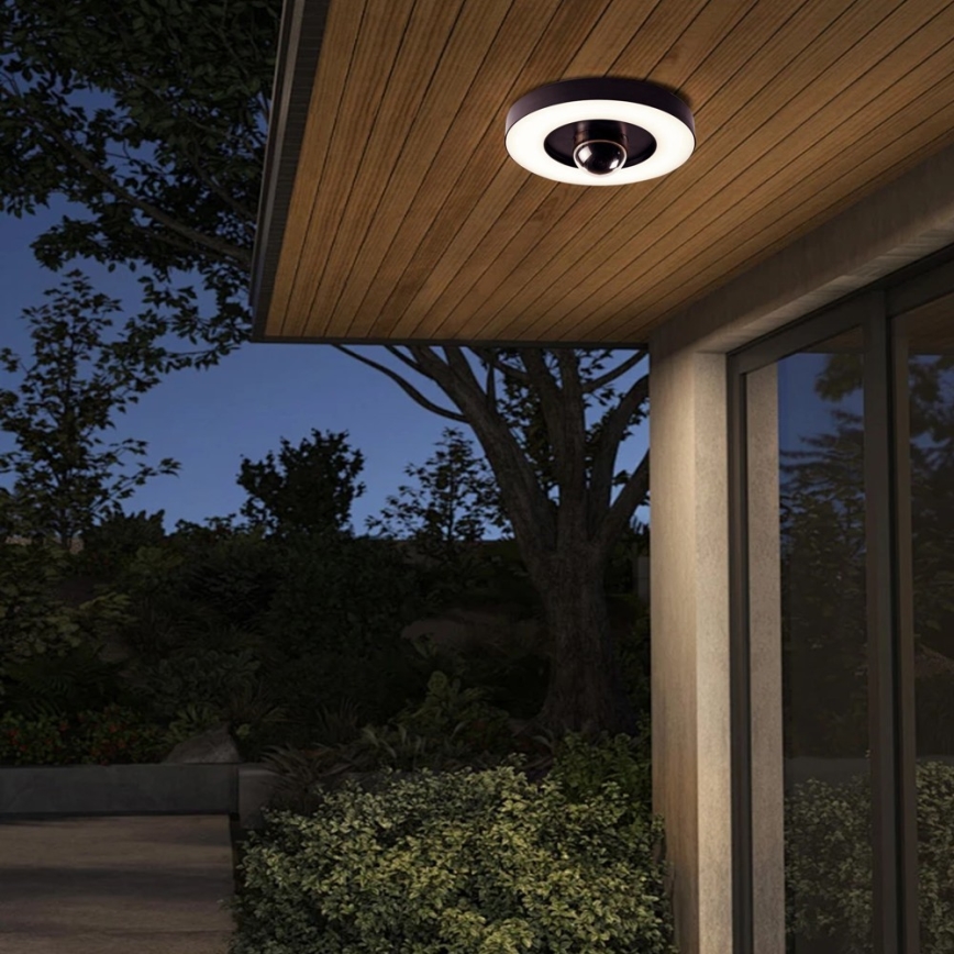 Immax NEO 07792L - LED Pametna spoljašnja kamera sa svetlom RING 22W/230V IP44 Wi-Fi Tuya