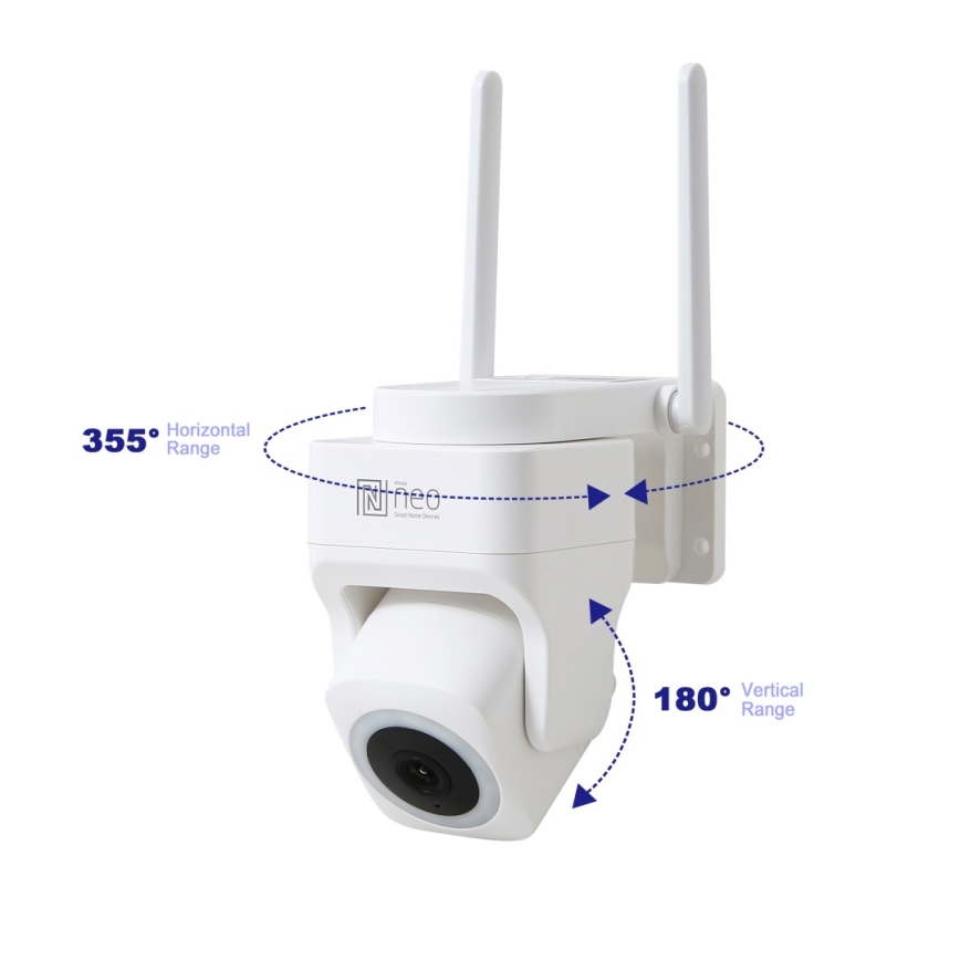 Immax NEO 07793L - Pametna spoljašnja kamera sa senzorom CUBE 4MP 5V IP65 Wi-Fi Tuya
