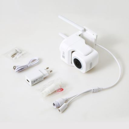 Immax NEO 07793L - Pametna spoljašnja kamera sa senzorom CUBE 4MP 5V IP65 Wi-Fi Tuya