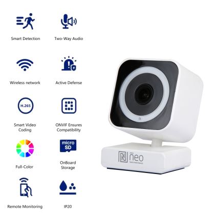 Immax NEO 07796L-Pametna unutarnja kamerom sa senzorom LITTLE CUBE 3MP 5V Wi-Fi Tuya