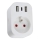 Immax NEO 07799L - Pametna razdelna utičnica 16A/230V + 2xUSB+1xUSB C Wi-Fi Tuya