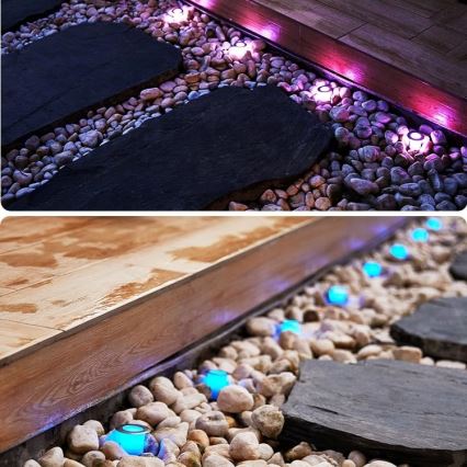 Immax NEO 07905L - LED RGB Prigušiva solarna lampa ESTRELAS 8xLED/0,25W/5V IP65 Tuya 2200 mAh