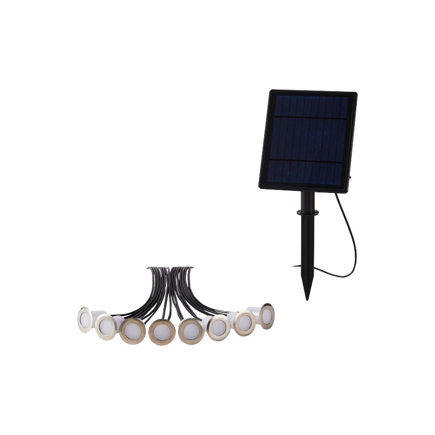 Immax NEO 07905L - LED RGB Prigušiva solarna lampa ESTRELAS 8xLED/0,25W/5V IP65 Tuya 2200 mAh