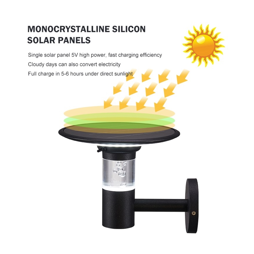Immax NEO 07907L - LED RGB+CW/W Prigušiva solarna zidna lampa BUBBLES LED/2W/5,5V IP54 Tuya 4000 mAh