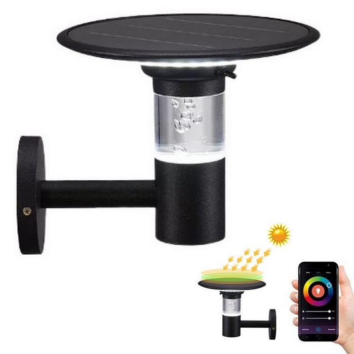 Immax NEO 07907L - LED RGB+CW/W Prigušiva solarna zidna lampa BUBBLES LED/2W/5,5V IP54 Tuya 4000 mAh