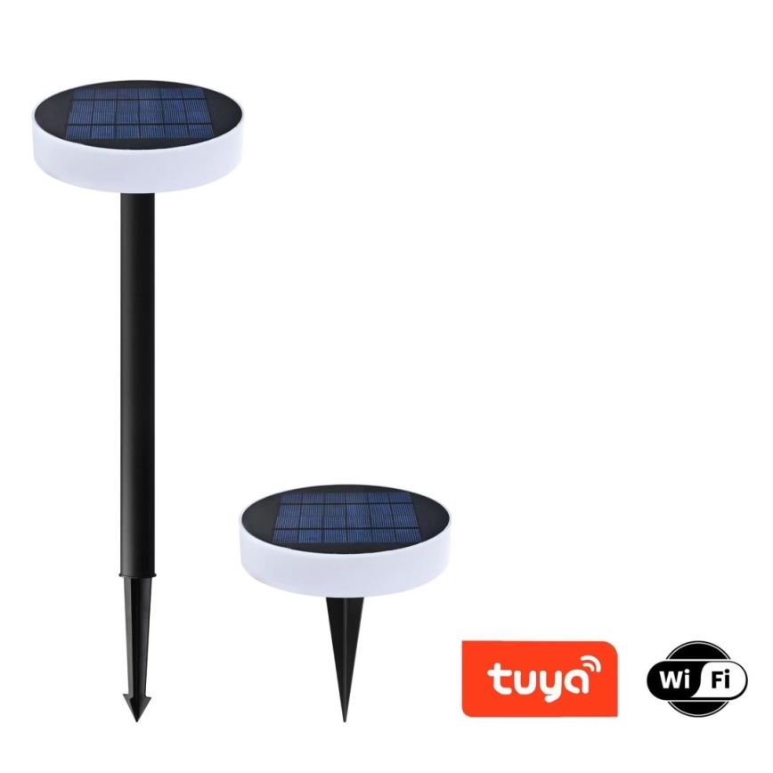 Immax NEO 07910L - LED RGB Prigušiva solarna lampa sa senzorom NEO LITE LED/1W/5V okrugli IP54 Tuya
