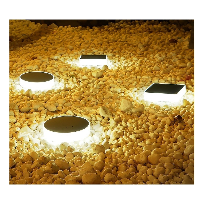 Immax NEO 07911L - LED RGB Prigušiva solarna lampa sa senzorom NEO LITE LED/1W/5V uglast IP54 Tuya