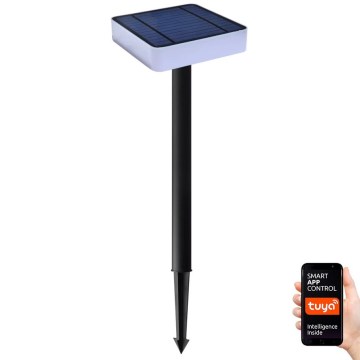 Immax NEO 07911L - LED RGB Prigušiva solarna lampa sa senzorom NEO LITE LED/1W/5V uglast IP54 Tuya