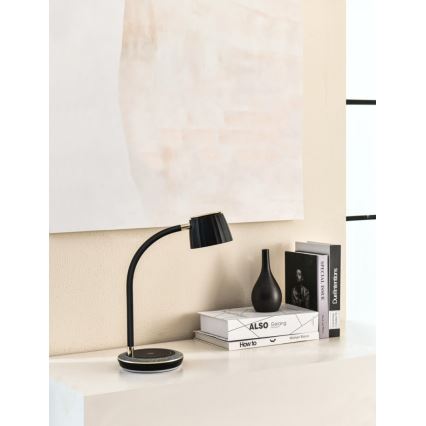 Immax NEO 08996L - LED Prigušiva stona lampa sa bežičnim punjenjem PERLA LED/1,5W + LED/6W/230V 3800-4300K