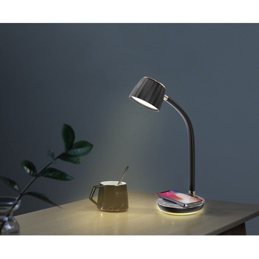 Immax NEO 08996L - LED Prigušiva stona lampa sa bežičnim punjenjem PERLA LED/1,5W + LED/6W/230V 3800-4300K