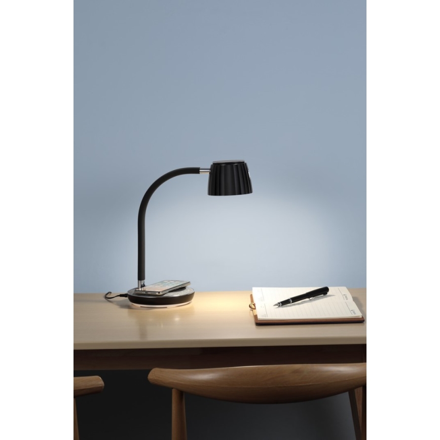 Immax NEO 08996L - LED Prigušiva stona lampa sa bežičnim punjenjem PERLA LED/1,5W + LED/6W/230V 3800-4300K
