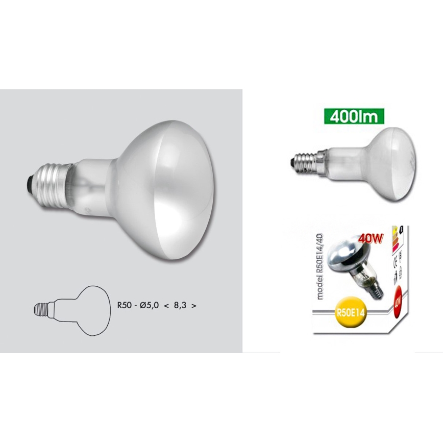Industrijska sijalica E14/40W/230V 2700K - Ecolite