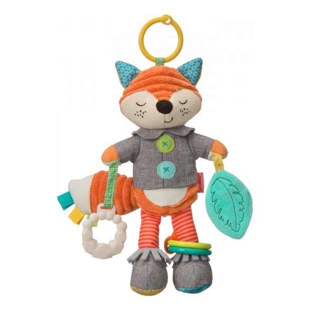 Infantino - Plišana igračka sa glodalicama 30 cm lisac