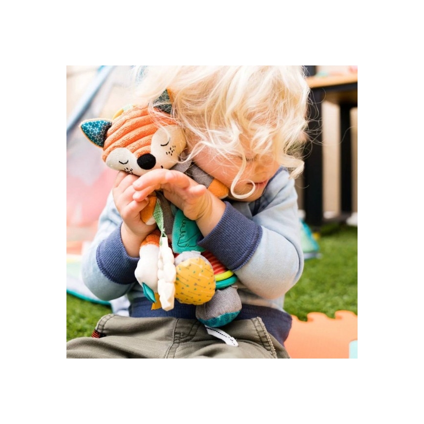 Infantino - Plišana igračka sa glodalicama 30 cm lisac