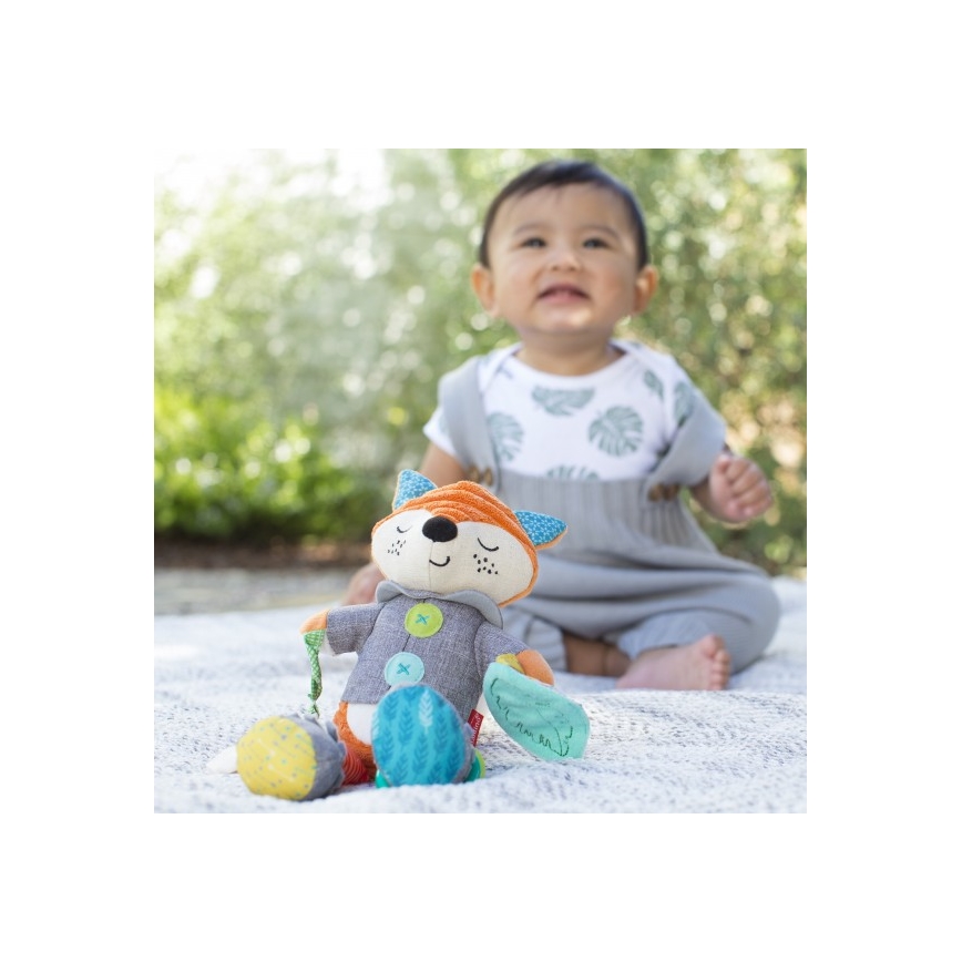 Infantino - Plišana igračka sa glodalicama 30 cm lisac