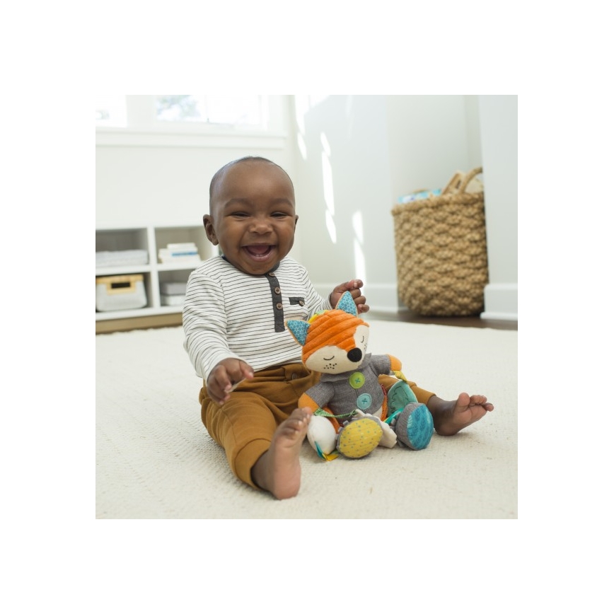 Infantino - Plišana igračka sa glodalicama 30 cm lisac