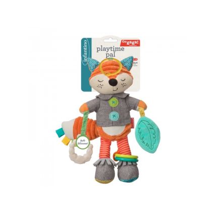 Infantino - Plišana igračka sa glodalicama 30 cm lisac