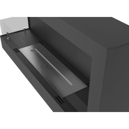InFire - Crni ugaoni BIO kamin 45x90 cm 3kW