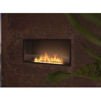 InFire - Ugradni BIO kamin 49,4x104,4 cm 6 kW crni