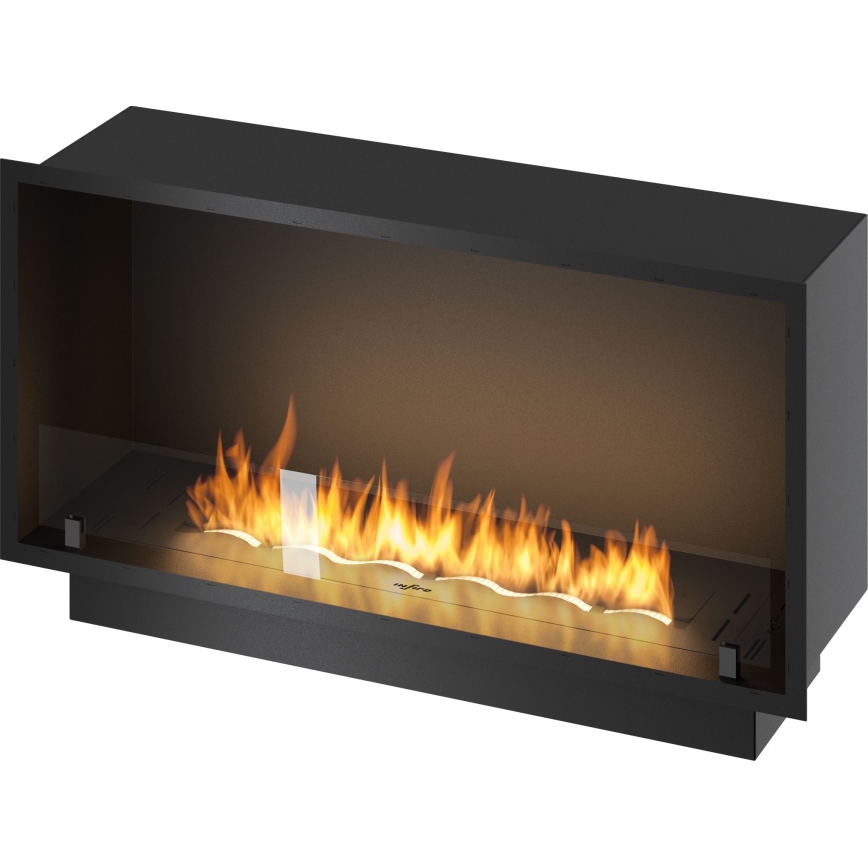 InFire - Ugradni BIO kamin 49,4x104,4 cm 6 kW crni