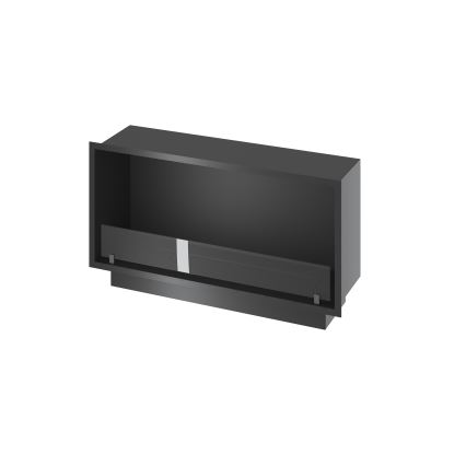InFire - Ugradni BIO kamin 49,4x104,4 cm 6 kW crni