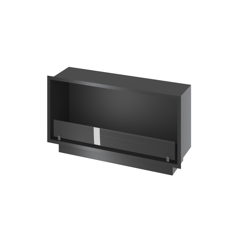 InFire - Ugradni BIO kamin 49,4x104,4 cm 6 kW crni