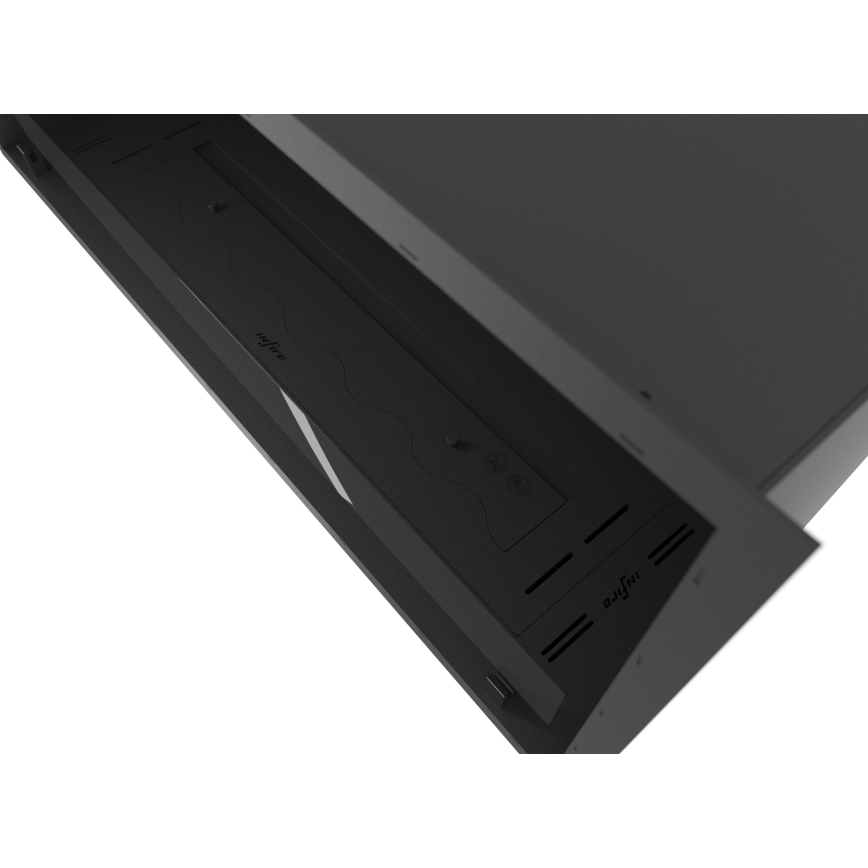 InFire - Ugradni BIO kamin 49,4x104,4 cm 6 kW crni