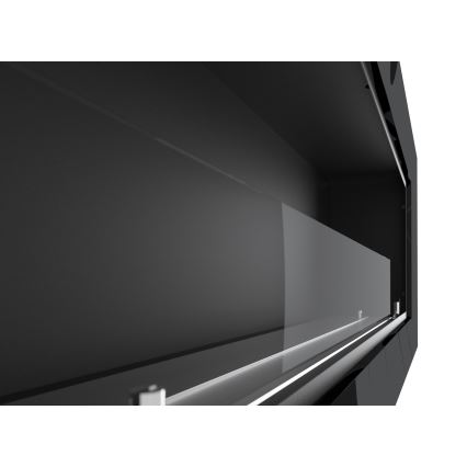 InFire - Ugradni bio kamin 49x120 cm 3kW crne boje