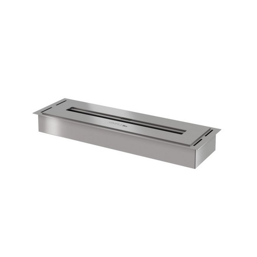 InFire - Ugrađeni BIO kamin 5,5x50 cm 3kW mat hrom