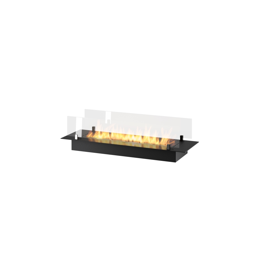 InFire - Ugradni BIO kamin 8,5x100 cm 6 kW crna