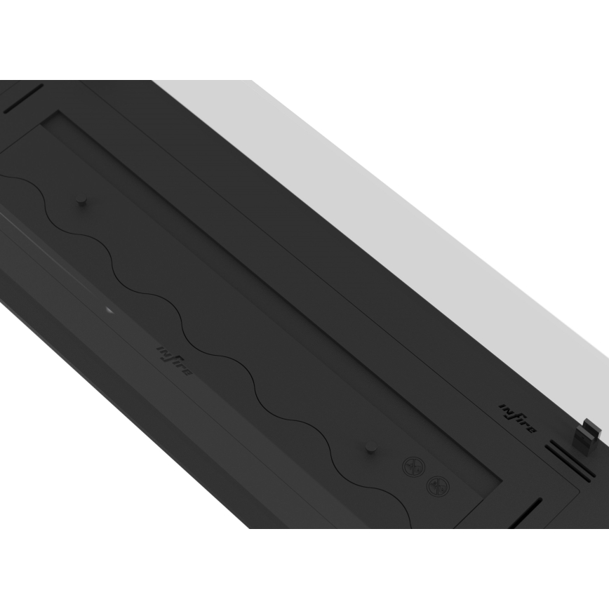 InFire - Ugradni BIO kamin 8,5x100 cm 6 kW crna
