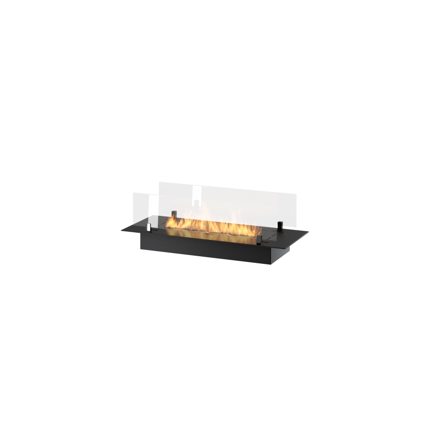 InFire - Ugradni bio kamin 8,5x80 cm 3,5kW crne boje
