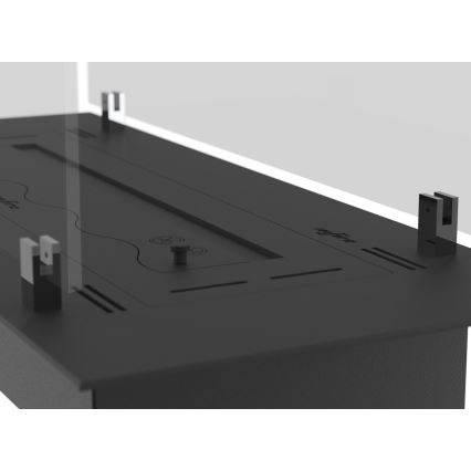 InFire - Ugradni bio kamin 8,5x80 cm 3,5kW crne boje