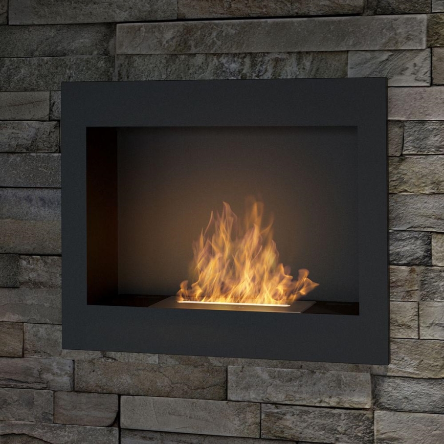 InFire - Ugrađeni BIO kamin 49x60 cm 3kW crna