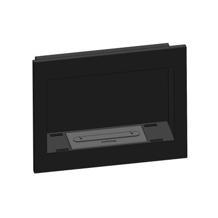 InFire - Ugrađeni BIO kamin 49x60 cm 3kW crna
