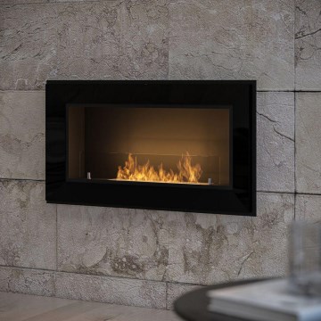 InFire - Ugrađeni BIO kamin 49x90 cm 3kW crna