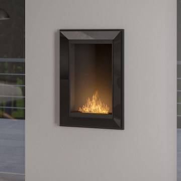 InFire - Ugrađeni bio-kamin 79x55 cm 3kW crni