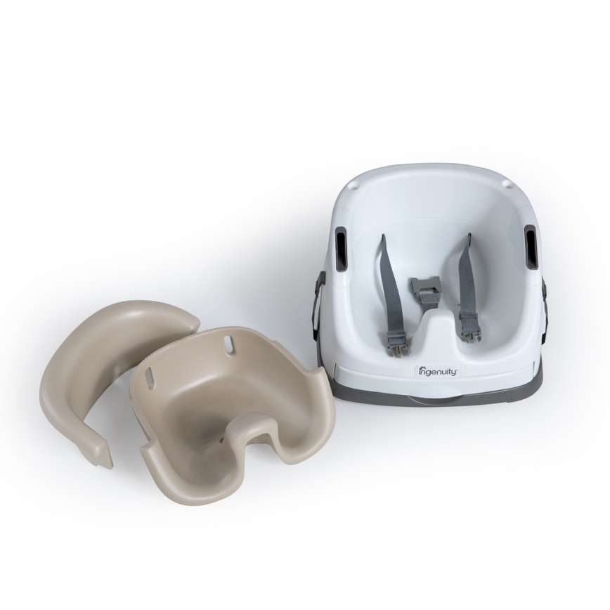 Ingenuity - 2u1 jastuk za trpezarijsku stolicu BABY BASE, bež