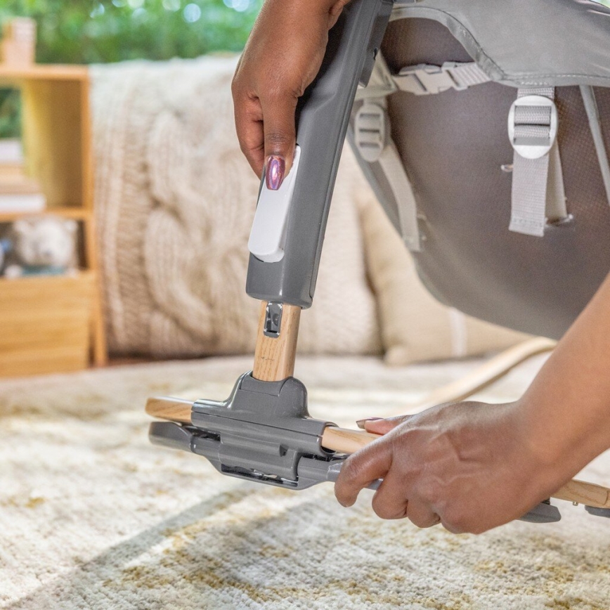 Ingenuity - Dečija vibrirajuća ležaljka sa melodijom EVERY SEASON WESLEY 3xC siva