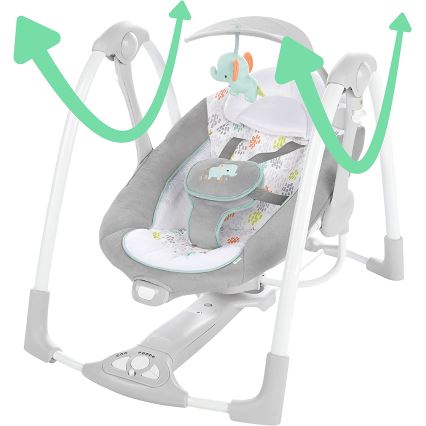 Ingenuity - Dečija vibrirajuća ljuljaška sa melodijom 2u1 WIMBERLY 4xD + 1xC