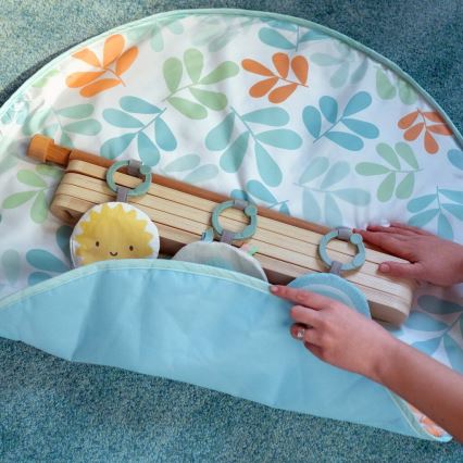 Ingenuity - Dečiji prekrivač za igru sa drvenom prečkom SUNCE VALLEY