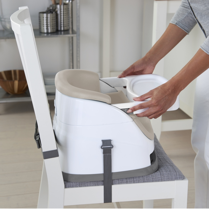 Ingenuity - Jastučić za trpezarijsku stolicu 2u1 BABY BASE bež