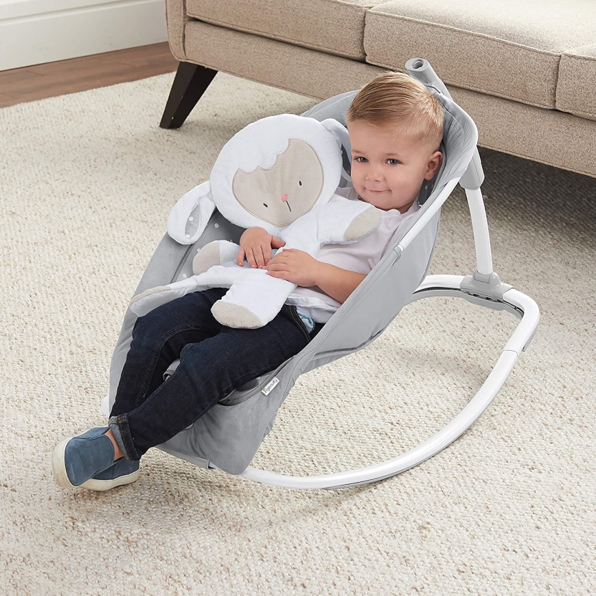 Ingenuity - Njihalica za bebe sa melodijom CUDDLE LAMB 3xLR14