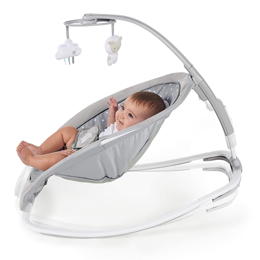 Ingenuity - Njihalica za bebe sa melodijom CUDDLE LAMB 3xLR14